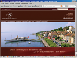 H�tels d'affaire **** � Nyon au bord du lac L�man (Suisse).